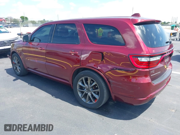 2018 Dodge Durango GT with VIN 1C4RDHDG5JC239657, listed as a IAAI auction lot 42203858 with 156,861 mi miles and . Bid and sale history available at DreamBid. Image 3.