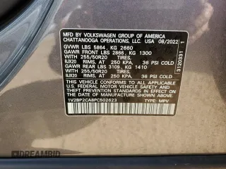 2023 Volkswagen Atlas SEL with VIN 1V2BP2CA8PC502623, listed as a Copart auction lot 72645493 with 13,573 mi miles and . Bid and sale history available at DreamBid. Image 13.