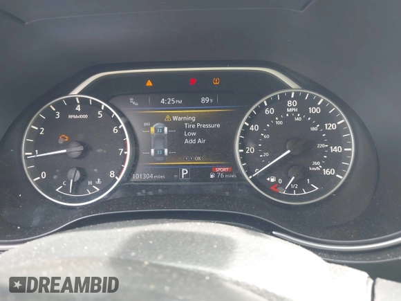 2017 Nissan Maxima S with VIN 1N4AA6AP1HC423038, listed as a IAAI auction lot 42384124 with 101,304 mi miles and . Bid and sale history available at DreamBid. Image 7.