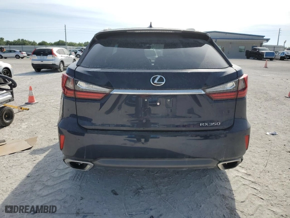 2016 Lexus RX 350 F Sport with VIN 2T2BZMCA3GC023410, listed as a Copart auction lot 49368505 with 80,515 mi miles and Salvage Title. Bid and sale history available at carsss.com. Image 6.