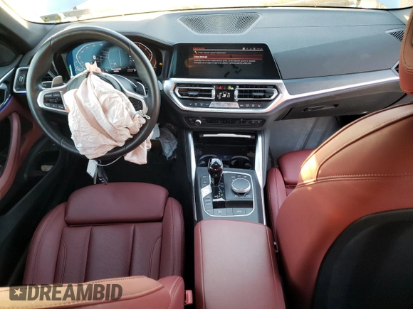 2023 BMW 4 Series 430i xDrive with VIN WBA43AT0XPCL59517, listed as a Copart auction lot 72859063 with 8,653 mi miles and Salvage Title. Bid and sale history available at DreamBid. Image 8.
