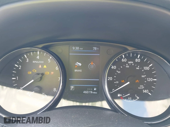 2019 Nissan Rogue SL with VIN 5N1AT2MT6KC814694, listed as a IAAI auction lot 38828631 with 46,019 mi miles and . Bid and sale history available at DreamBid. Image 7.