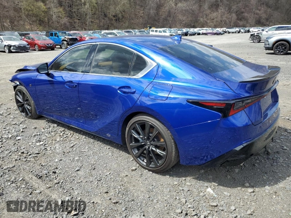 2025 Lexus IS with VIN JTHBZ1B2XS5083105, listed as a Copart auction lot 53429335 with 724 mi miles and Salvage Title. Bid and sale history available at carsss.com. Image 2.