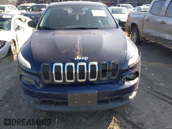 2015 Jeep Cherokee Sport with VIN 1C4PJLAB2FW547371, listed as a IAAI auction lot 41588682 with 135,640 mi miles. Bid and sale history available at carsss.com. Image 12.
