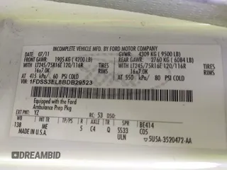 2011 Ford E-Series Commercial с VIN 1FDSS3EL8BDB29523, выставлен на аукционе IAAI как лот 42516889 с пробегом 453 588 миль миль и . История ставок и продаж доступна на DreamBid. Изображение 9.