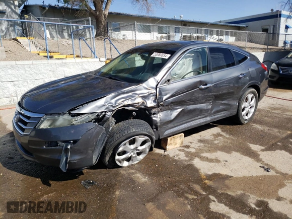 2012 Honda Crosstour EX-L with VIN 5J6TF2H59CL007081, listed as a Copart auction lot 53980854 with 80,624 mi miles and Salvage Title. Bid and sale history available at carsss.com. Image 1.