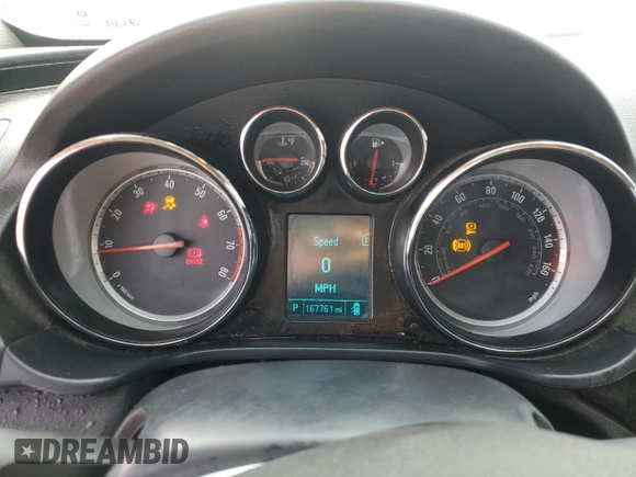 2012 Buick Regal with VIN 2G4GR5EK6C9181221, listed as a Copart auction lot 43464495 with 167,761 mi miles and Salvage Title. Bid and sale history available at carsss.com. Image 9.