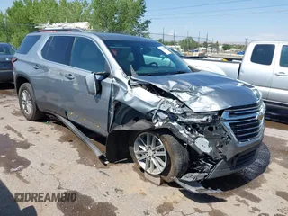 2023 Chevrolet Traverse LT Cloth z VIN 1GNEVGKW1PJ242518, wystawiony jako IAAI lot #42387555 z przebiegiem 71 574 mil mil oraz . Historia ofert i sprzedaży dostępna na DreamBid. Obrazek 1.