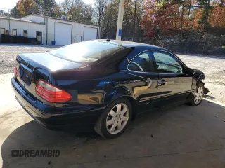 2001 Mercedes-Benz CLK 320/430 with VIN WDBLJ65G11F172991, listed as a Copart auction lot 82368104 with 138,194 mi miles and Salvage Title. Bid and sale history available at DreamBid. Image 3.