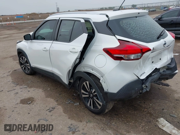 2020 Nissan Kicks SV with VIN 3N1CP5CV9LL500956, listed as a IAAI auction lot 42164189 with 51,678 mi miles and . Bid and sale history available at DreamBid. Image 3.