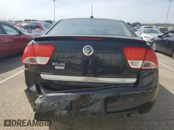 2010 Mercury Milan Premier with VIN 3MEHM0JA2AR628186, listed as a Copart auction lot 71458584 with 135,612 mi miles and Salvage Title. Bid and sale history available at carsss.com. Image 6.