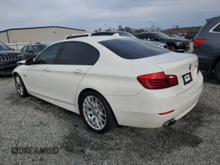 2016 BMW 5 Series 528i with VIN WBA5A5C54GG354481, listed as a Copart auction lot 46825145 with 104,165 mi miles and Salvage Title. Bid and sale history available at carsss.com. Image 2.