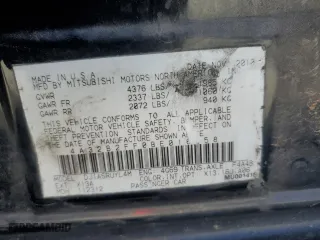 2011 Mitsubishi Galant FE with VIN 4A32B2FF0BE016258, listed as a Copart auction lot 49892075 with 173,578 mi miles and Salvage Title. Bid and sale history available at carsss.com. Image 12.