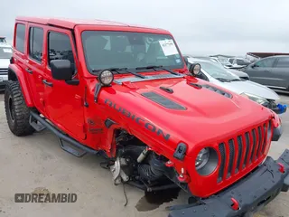 2019 Jeep Wrangler Unlimited Rubicon z VIN 1C4HJXFN8KW512987, wystawiony jako IAAI lot #42377159 z przebiegiem Nie podano mil oraz . Historia ofert i sprzedaży dostępna na DreamBid. Obrazek 1.