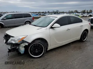 2012 Buick Regal GS with VIN 2G4GV5GV6C9213488, listed as a Copart auction lot 51801275 with 162,210 mi miles and Salvage Title. Bid and sale history available at carsss.com. Image 1.