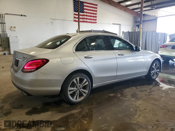 2019 Mercedes-Benz C 300 with VIN 55SWF8EB3KU291873, listed as a Copart auction lot 66107855 with 93,778 mi miles and Salvage title. Bid and sale history available at DreamBid. Image 3.
