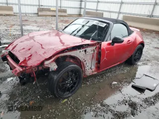 2021 Mazda MX-5 Miata Sport with VIN JM1NDAB71M0451292, listed as a Copart auction lot 84542854 with 43,332 mi miles and Salvage title. Bid and sale history available at DreamBid. Image 1.