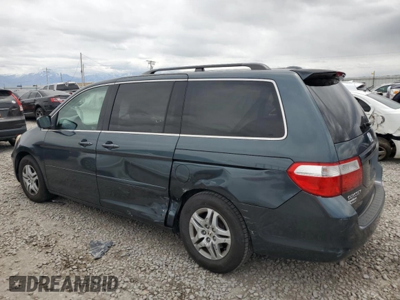 2006 Honda Odyssey EX-L z VIN 5FNRL38786B014188, wystawiony jako Copart lot #57140935 z przebiegiem Nie podano mil oraz Szkoda całkowita • Salvage title. Historia ofert i sprzedaży dostępna na DreamBid. Obrazek 2.