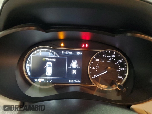2021 Nissan Versa SV with VIN 3N1CN8EV2ML843775, listed as a Copart auction lot 56250945 with 80,877 mi miles and Salvage title. Bid and sale history available at DreamBid. Image 9.