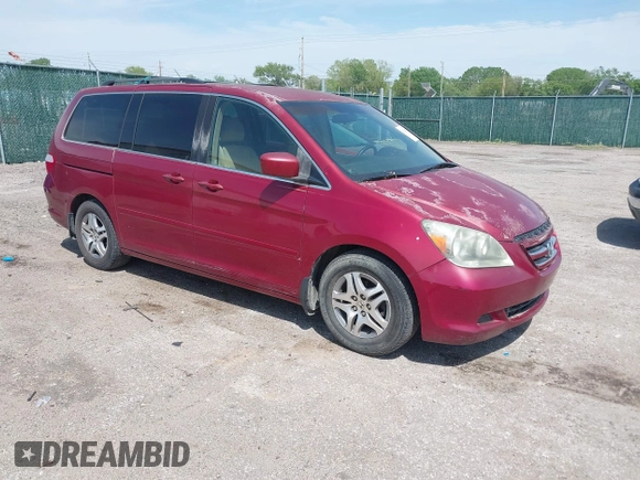 2006 Honda Odyssey EX with VIN 5FNRL38456B113072, listed as a IAAI auction lot 42112693 with 238,883 mi miles. Bid and sale history available at carsss.com. Image 1.