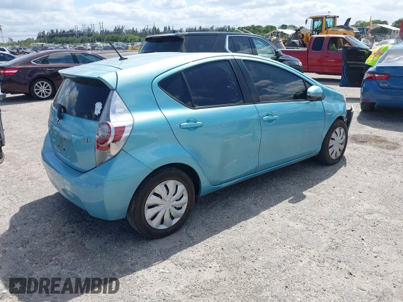 2013 Toyota Prius One with VIN JTDKDTB33D1051613, listed as a IAAI auction lot 42081513 with 97,101 mi miles. Bid and sale history available at carsss.com. Image 4.