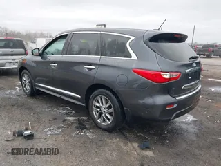 2013 Infiniti JX35 with VIN 5N1AL0MM8DC303486, listed as a IAAI auction lot 41516004 with 155,970 mi miles. Bid and sale history available at carsss.com. Image 3.