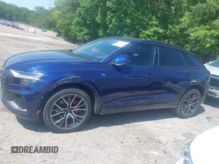 2021 Audi Q8 Premium Plus with VIN WA1EVAF12MD032292, listed as a IAAI auction lot 42175561 with 40,250 mi miles and . Bid and sale history available at DreamBid. Image 14.