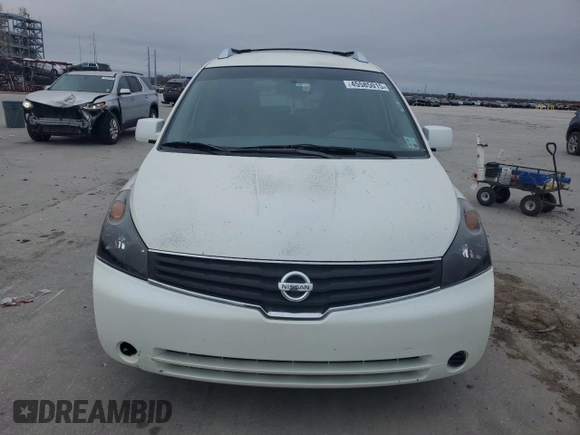 2008 Nissan Quest SL with VIN 5N1BV28U98N108155, listed as a Copart auction lot 45585015 with 182,082 mi miles and Clean Title. Bid and sale history available at carsss.com. Image 5.