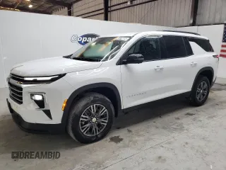 2024 Chevrolet Traverse FWD LT z VIN 1GNERGKS7RJ166288, wystawiony jako Copart lot #55079685 z przebiegiem 33 183 mil mil oraz Czysty tytuł • Clean title. Historia ofert i sprzedaży dostępna na DreamBid. Obrazek 1.