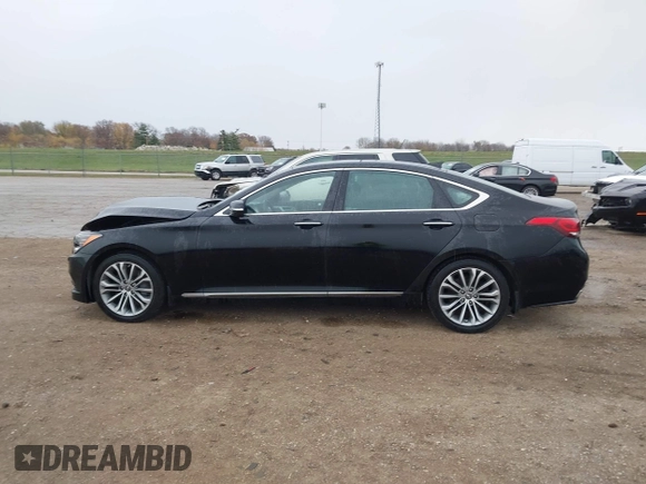 2017 Genesis G80 3.8L z VIN KMHGN4JE9HU175476, wystawiony jako IAAI lot #40933618 z przebiegiem 136 354 mil mil oraz . Historia ofert i sprzedaży dostępna na DreamBid. Obrazek 14.