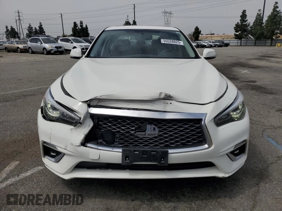 2019 Infiniti Q50 Luxe с VIN JN1EV7AP0KM543598, выставлен на аукционе Copart как лот 55528025 с пробегом 40 168 миль миль и Списание • Salvage title. История ставок и продаж доступна на DreamBid. Изображение 5.