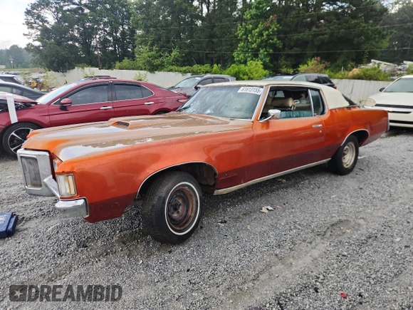 1970 Pontiac Grand Prix with VIN 276570A127638, listed as a Copart auction lot 61613155 with Not provided miles and Salvage title. Bid and sale history available at DreamBid. Image 1.