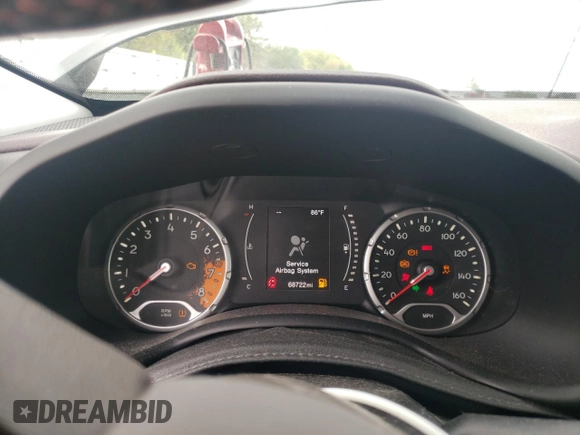 2016 Jeep Renegade Latitude with VIN ZACCJABW2GPC48952, listed as a Copart auction lot 72748224 with 68,722 mi miles and Salvage Title. Bid and sale history available at DreamBid. Image 9.