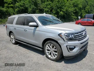 2019 Ford Expedition Max Limited z VIN 1FMJK1KTXKEA54502, wystawiony jako Copart lot #61009015 z przebiegiem Nie podano mil oraz Szkoda całkowita • Salvage title. Historia ofert i sprzedaży dostępna na DreamBid. Obrazek 4.