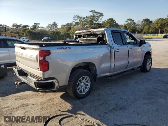 2020 Chevrolet Silverado 1500 LT with VIN 1GCRYDED5LZ141911, listed as a Copart auction lot 44265545 with Not Provided miles and Salvage Title. Bid and sale history available at DreamBid. Image 3.