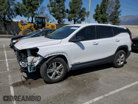 2020 GMC Terrain SLE z VIN 3GKALMEV1LL281504, wystawiony jako Copart lot #50687545 z przebiegiem 58 020 mil mil oraz Szkoda całkowita • Salvage title. Historia ofert i sprzedaży dostępna na DreamBid. Obrazek 1.