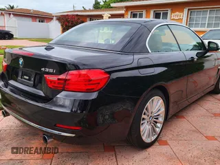 2015 BMW 4 Series 435i xDrive with VIN WBA3T7C56FPW79760, listed as a Copart auction lot 52822115 with 95,605 mi miles and Salvage Title. Bid and sale history available at carsss.com. Image 4.