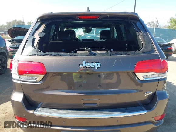 2017 Jeep Grand Cherokee Overland z VIN 1C4RJECG0HC960178, wystawiony jako IAAI lot #42315844 z przebiegiem 63 271 mil mil oraz . Historia ofert i sprzedaży dostępna na DreamBid. Obrazek 16.