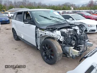 2015 Land Rover Range Rover Sport HSE with VIN SALWR2VF3FA523856, listed as a IAAI auction lot 41975317 with 1 mi miles. Bid and sale history available at carsss.com. Image 1.
