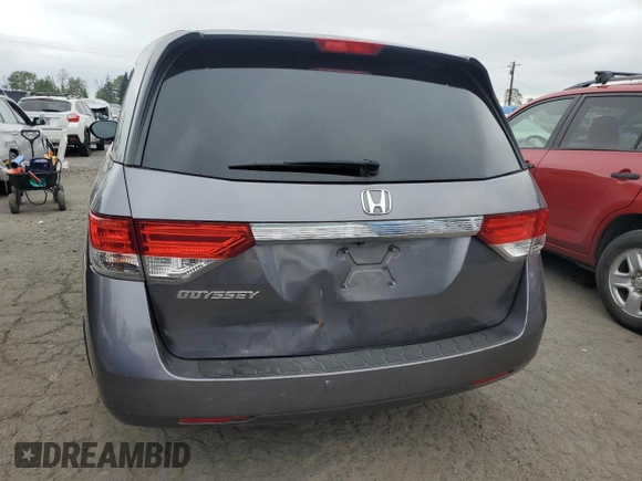 2015 Honda Odyssey EX-L with VIN 5FNRL5H61FB055040, listed as a Copart auction lot 54753415 with 90,322 mi miles and Clean Title. Bid and sale history available at DreamBid. Image 6.