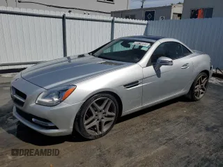 2015 Mercedes-Benz SLK-Class SLK 250 with VIN WDDPK4HA5FF099715, listed as a Copart auction lot 46414085 with 63,532 mi miles and Clean Title. Bid and sale history available at carsss.com. Image 1.