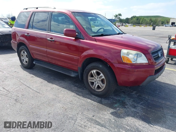 2005 Honda Pilot EX-L z VIN 5FNYF186X5B028381, wystawiony jako IAAI lot #41987808 z przebiegiem 128 155 mil mil oraz . Historia ofert i sprzedaży dostępna na DreamBid. Obrazek 1.