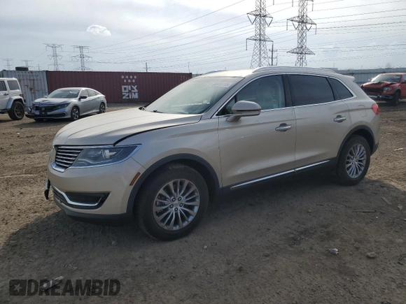2017 Lincoln MKX Select with VIN 2LMPJ8KR5HBL45766, listed as a Copart auction lot 48818735 with 87,289 mi miles and Salvage Title. Bid and sale history available at carsss.com. Image 1.