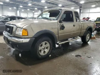 2005 Ford Ranger XLT with VIN 1FTZR45E65PA45614, listed as a Copart auction lot 46079955 with 63,076 mi miles and Salvage Title. Bid and sale history available at carsss.com. Image 1.