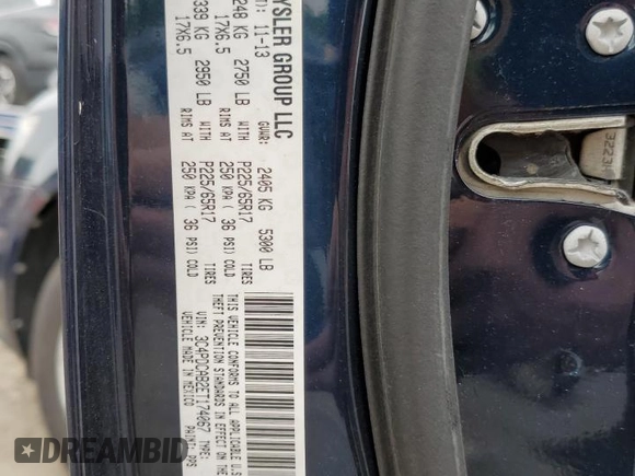 2014 Dodge Journey SE with VIN 3C4PDCAB2ET174067, listed as a Copart auction lot 60966025 with 189,091 mi miles and Clean title. Bid and sale history available at DreamBid. Image 13.