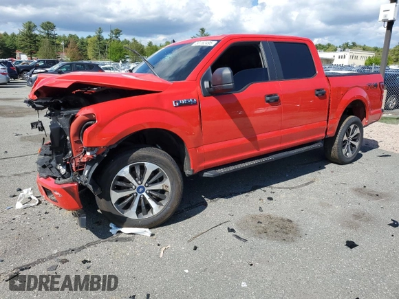 2020 Ford F-150 XL with VIN 1FTEW1EP1LFB95818, listed as a Copart auction lot 56152495 with Not provided miles and Salvage title. Bid and sale history available at DreamBid. Image 1.