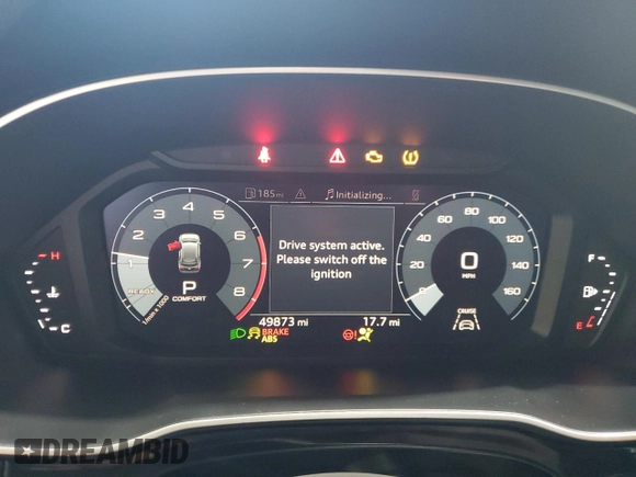2021 Audi Q3 Premium with VIN WA1AUCF38M1134874, listed as a Copart auction lot 84907564 with 49,873 mi miles and Salvage Title. Bid and sale history available at DreamBid. Image 9.