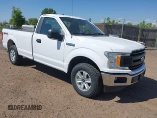 2019 Ford F-150 XL with VIN 1FTMF1EB1KKF02684, listed as a IAAI auction lot 42320140 with 185,189 mi miles and . Bid and sale history available at DreamBid. Image 1.