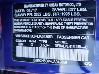 2018 Infiniti QX30 ESSENTIAL with VIN SJKCH5CP4JA042059, listed as a Copart auction lot 69705554 with 51,908 mi miles and Salvage Title. Bid and sale history available at carsss.com. Image 14.