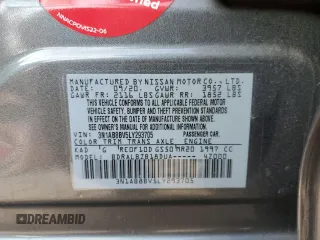 2020 Nissan Sentra S with VIN 3N1AB8BV5LY293705, listed as a Copart auction lot 45698345 with 77,528 mi miles and Salvage Title. Bid and sale history available at DreamBid. Image 12.